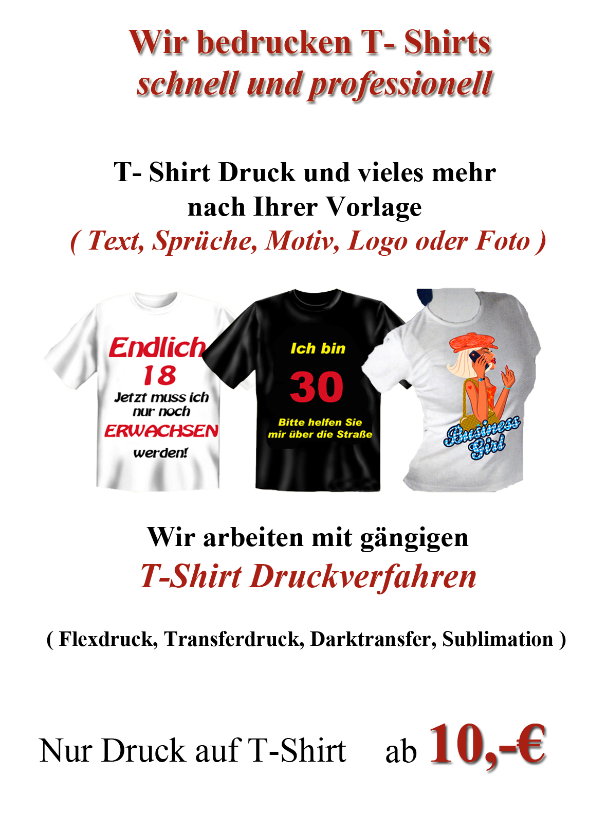 T-shirt Druck